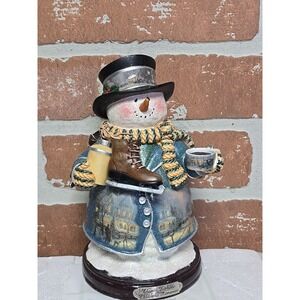 Thomas Kinkade Christmas Memories Snowman Bradford Editions Winter Wonderland
